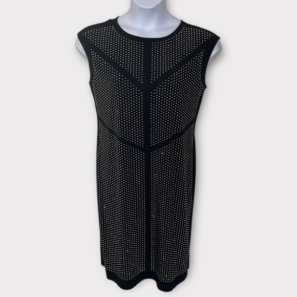Black Label by Chico’s Glam Rhinestone Sleeveless Midi Length Cocktail D… - Picture 1 of 7